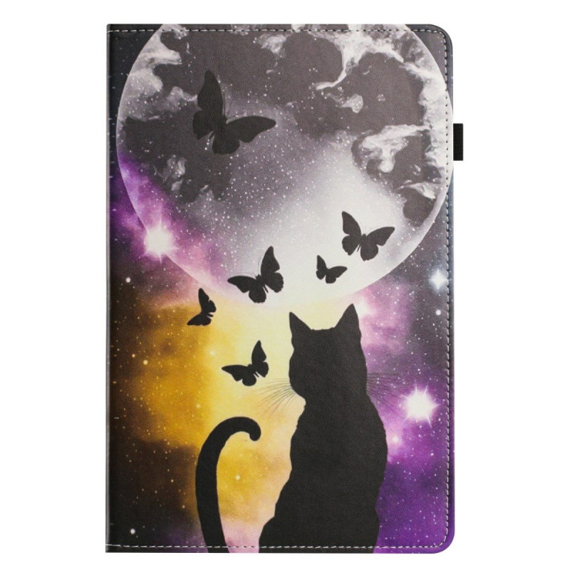 Capa para Samsung Galaxy Tab A 10.1 (2016) Gato sob a lua
