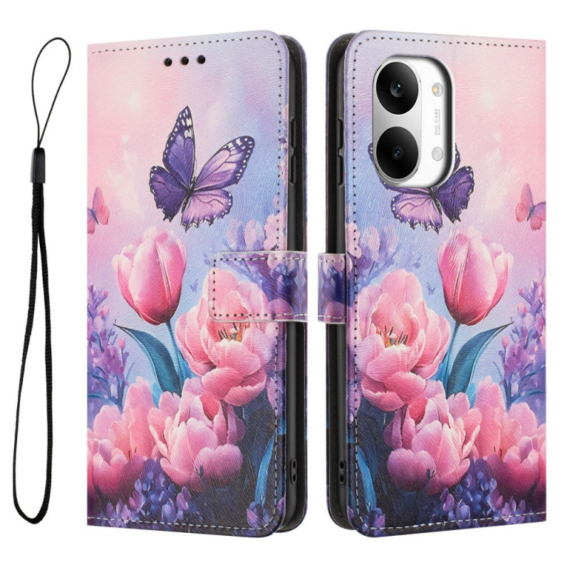 Capa Poco X8 Pro Max 5G Borboletas e tulipas