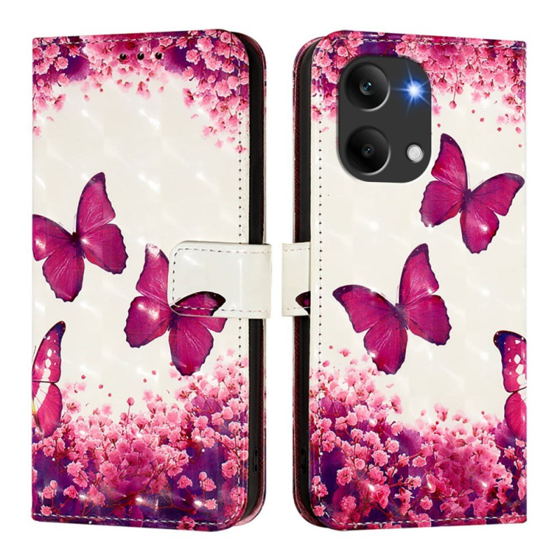 Capa Poco X8 Pro Max 5G Borboletas vermelhas