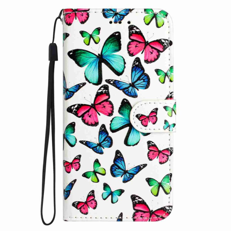 Capa para Honor 600 Lite Borboletas coloridas