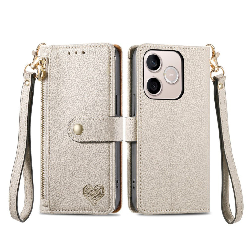 Honor 600 Lite Wallet Heart (Bloqueio RFID)