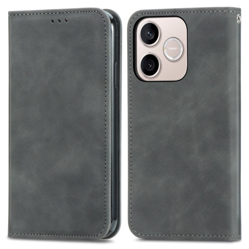 Capa Flip Cover Honor 600 Lite Efeito Camurça
