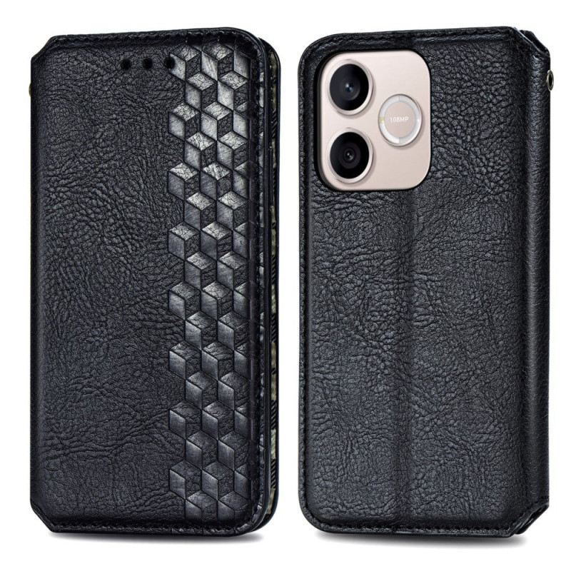 Capa flip Honor 600 Lite Efeito camurça Losanges