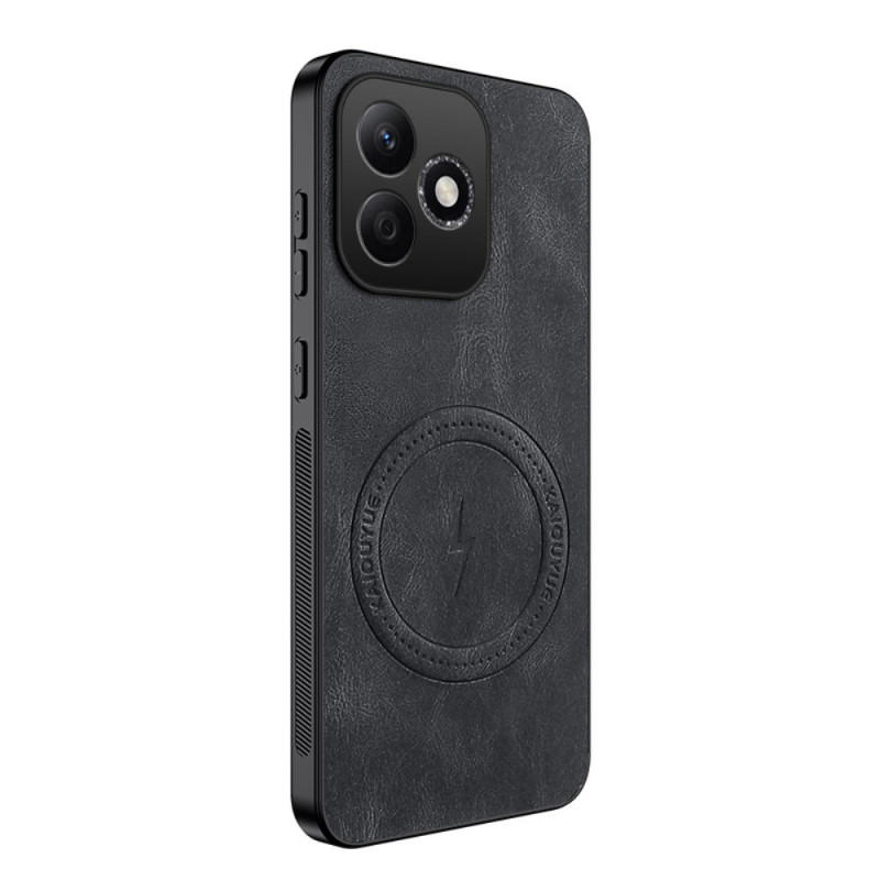 Capa magnética com efeito de camurça para Honor 600 Lite