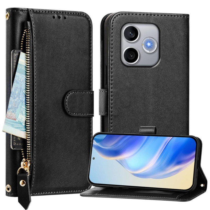 Estojo Honor 600 Lite com bolso com fecho