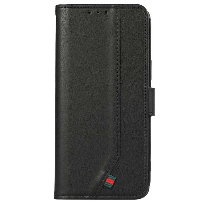 Capa de couro estilo Honor 600 Lite com fecho RFID
