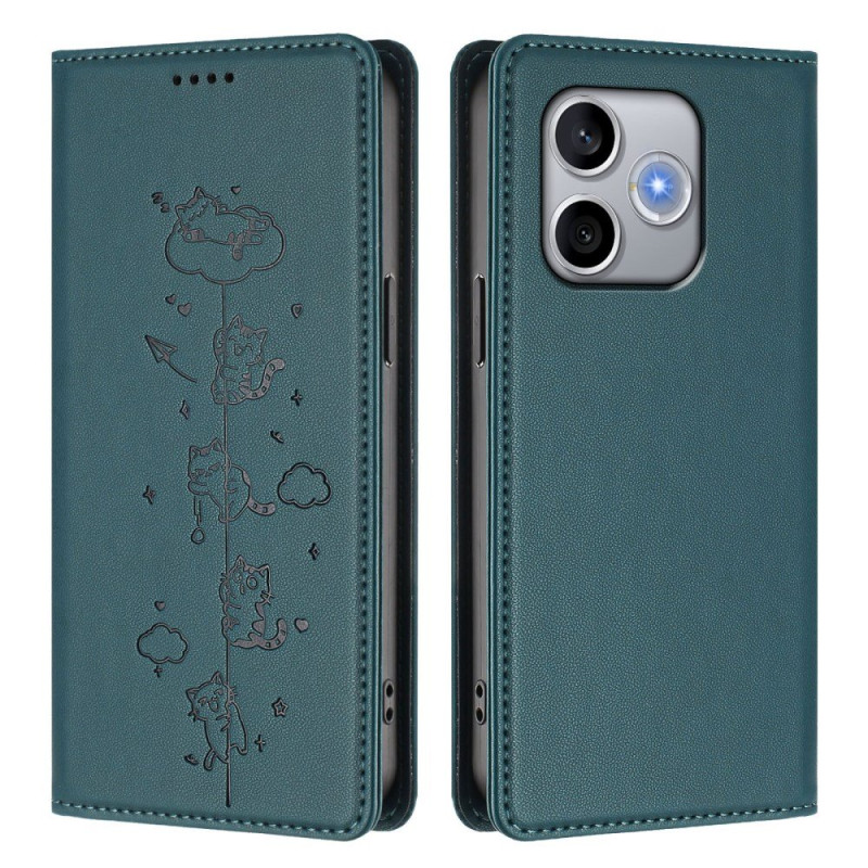 Honor 600 Lite Capa de proteção RFID Design de gato