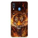 Capa Samsung Galaxy A40 Fire Tiger