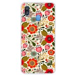 Samsung Galaxy A40 Capa com padrão floral