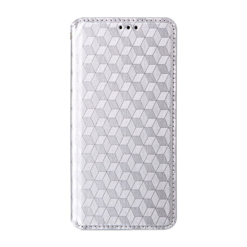 Capa Flip Cover Honor 600 Lite com padrão de diamante