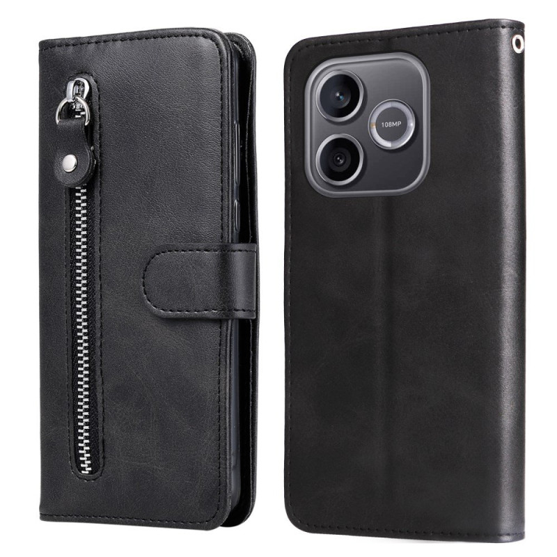 Capa de bolso com fecho para Honor 600 Lite