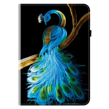 Capa com padrão de pavão...
