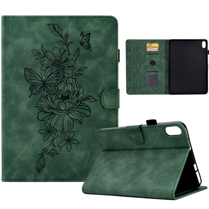 Capa para Xiaomi Redmi Pad 2 Suede Flores e Borboletas