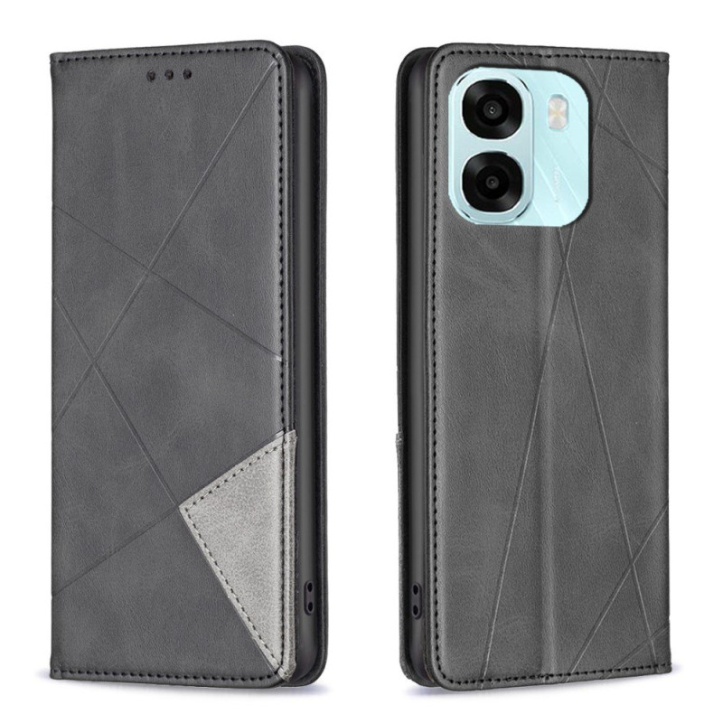 Capa flip Oppo A6 5G / A6X 5G / 4G Estojo geométrica
