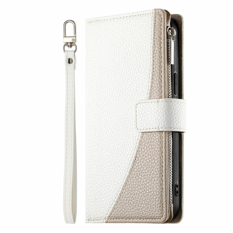 Capa Oppo A6X 5G / 4G bicolor com cordão de segurança