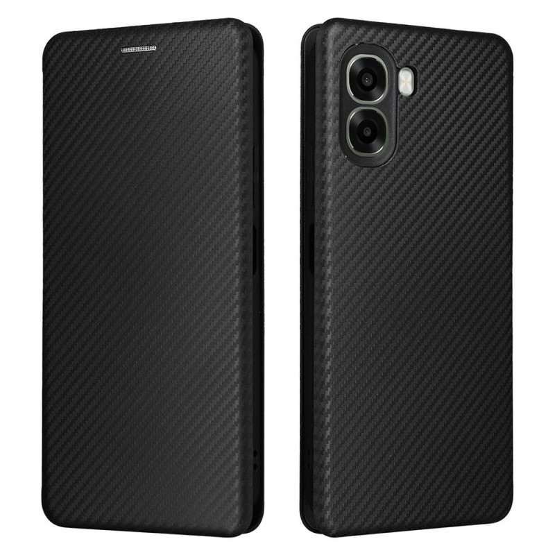 Capa flip Oppo A6X 5G / 4G Textura Carbono