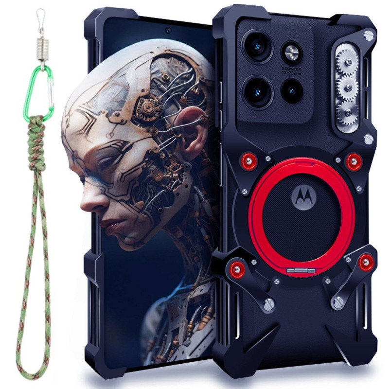 Para-choques Motorola Edge 60 Neo / 50 Neo Anel rotativo e correia de mão