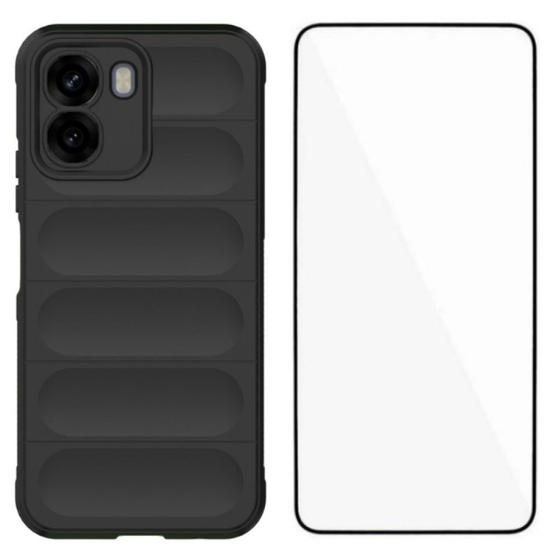 Capa antiderrapante Oppo A6X 5G / 4G com protetor de ecrã