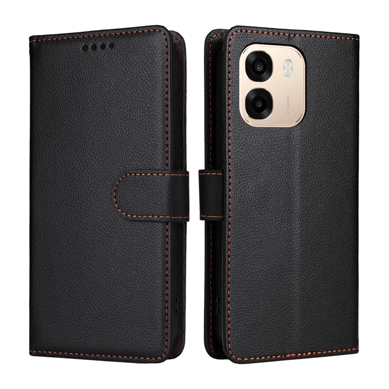 Oppo A6X 5G / 4G Capa com efeito de pele (anti-RFID)