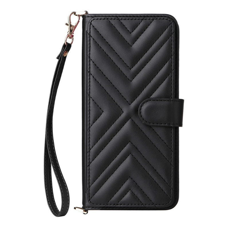 Capa acolchoada para Xiaomi Redmi A7 Pro com alça de ombro e cordão de segurança