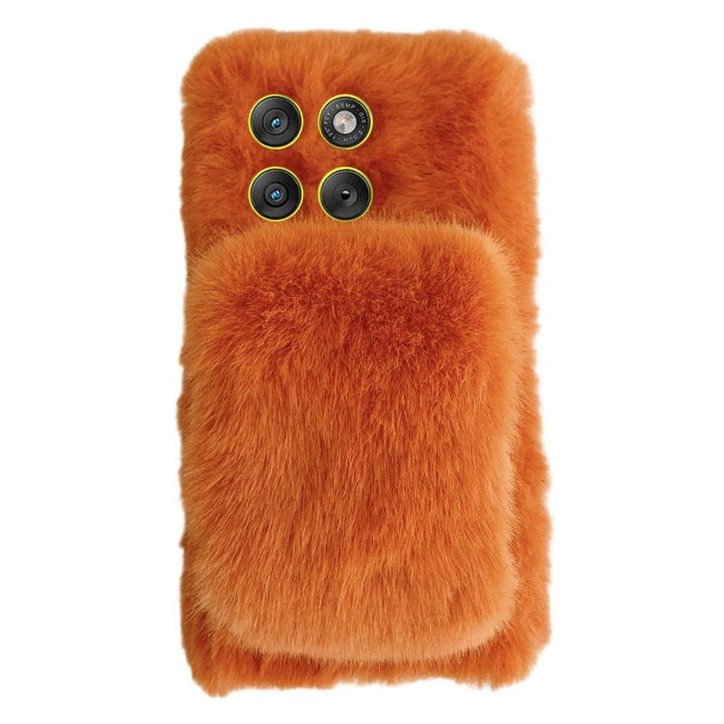Capa de pelúcia Motorola Edge 70 com alça de mão