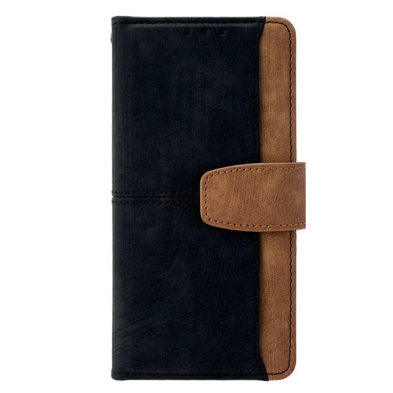 Capa Motorola Edge 70 Efeito camurça Dois tons (bloqueio RFID)