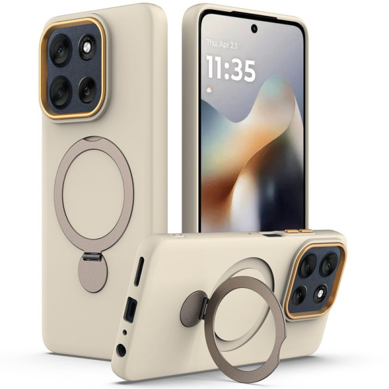 Capa para Motorola Edge 70 Anel rotativo e suporte magnético