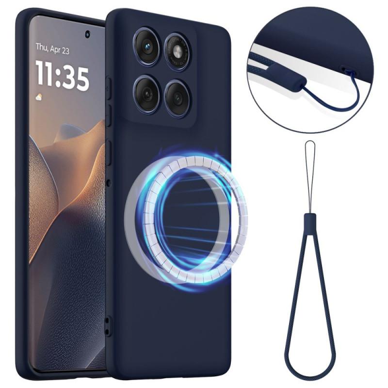 Capa magnética Motorola Edge 70 Fusion com cordão de segurança