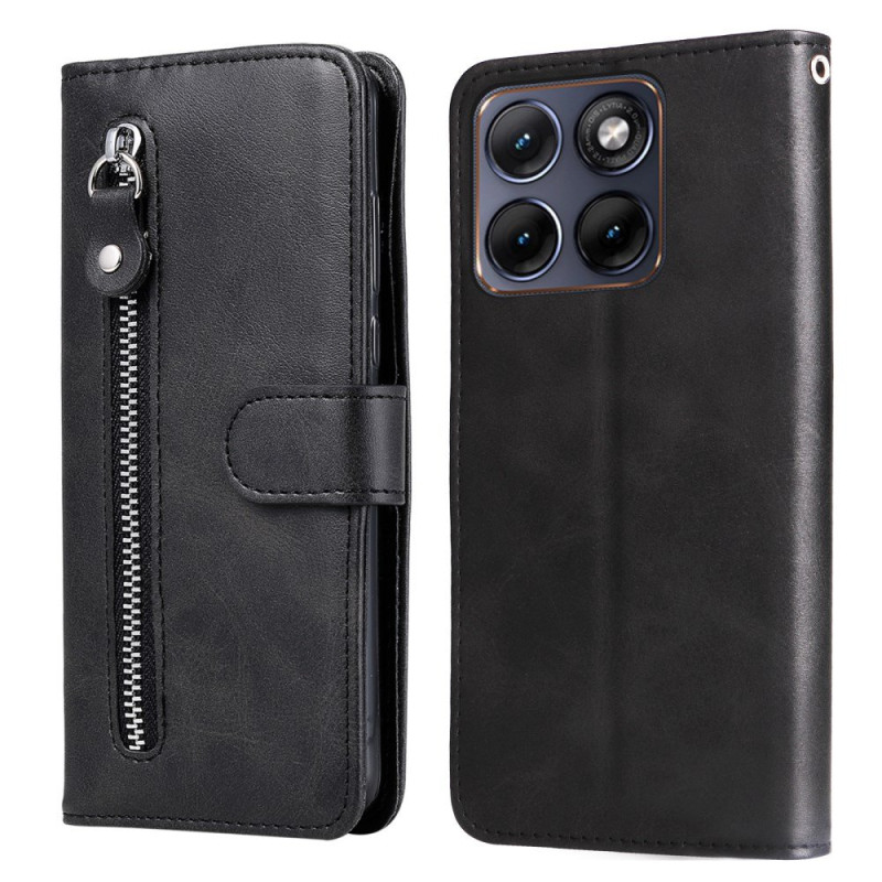 Capa de bolso com fecho para Motorola Edge 70 Fusion