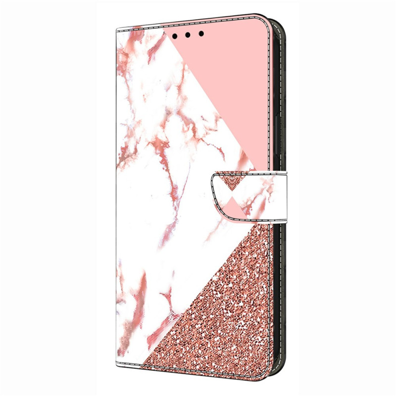 Capa triangular em mármore para Motorola Edge 70 Fusion