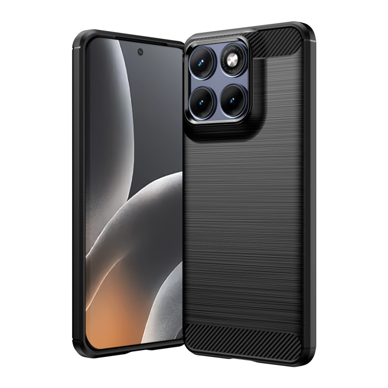 Cobertura Motorola Edge 70 Fusion em fibra de carbono escovada