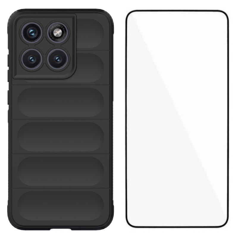 Capa antiderrapante Motorola Edge 70 Fusion com protetor de ecrã
