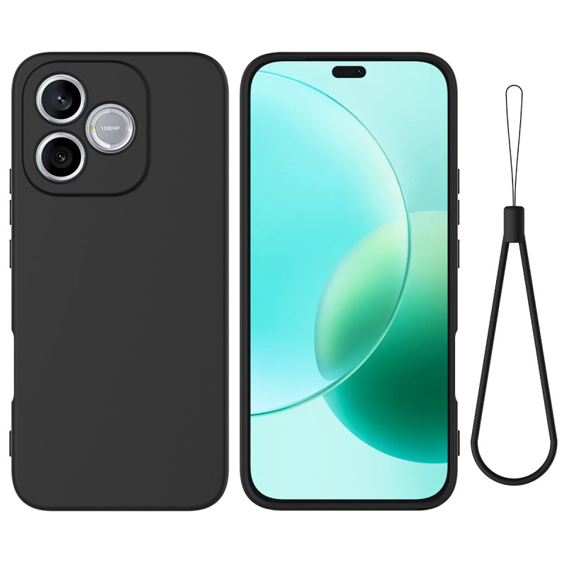 Capa com cordão de silicone para Honor 600 Lite Liquid