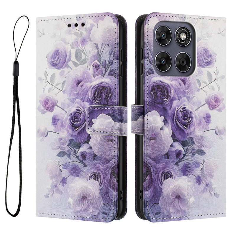 Capa roxa para Moto G77 / G67