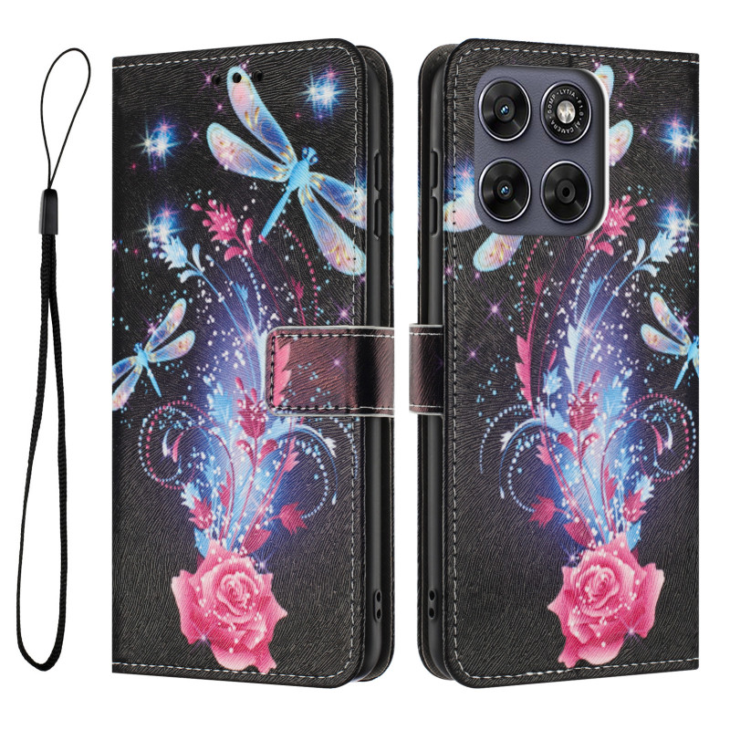 Capa para Moto G77 / G67 Libélulas