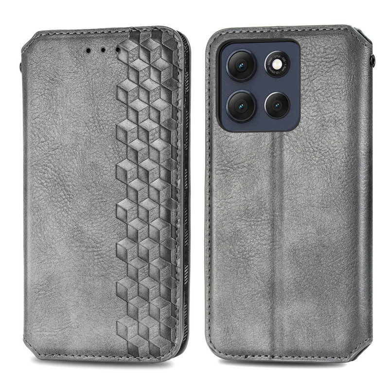 Capa Flip Cover Moto G77 / G67 Efeito Camurça Vintage