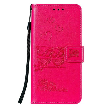Capa OnePlus 7 Lover's Owl Lanyard