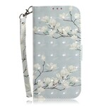 Capa Xiaomi Redmi Note 7 Árvore floral com cinta