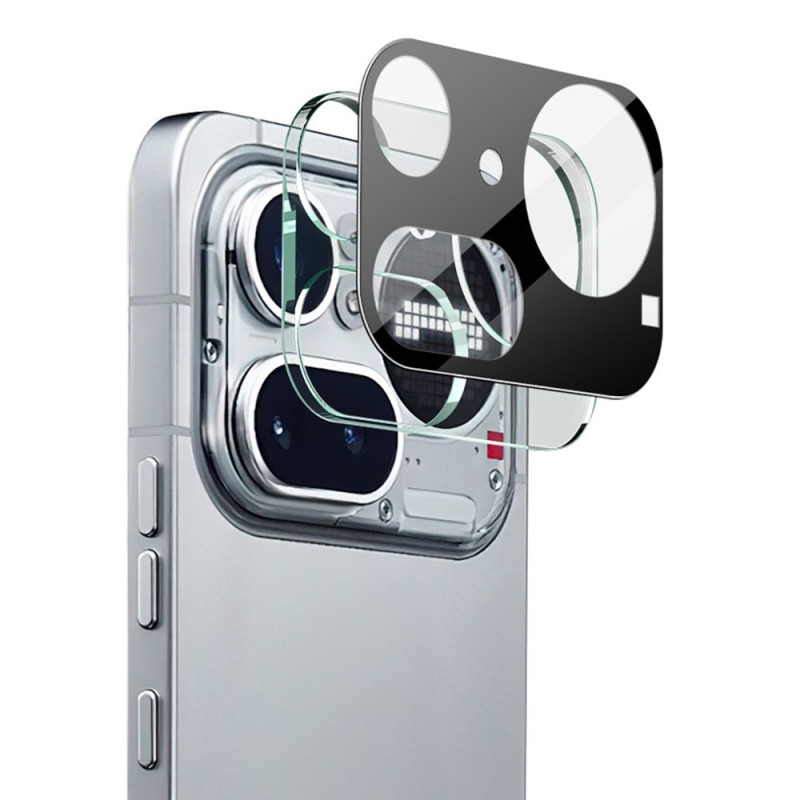 Protecção para lente protetora de vidro temperado para Nothing Phone (4a) Pro (preto)
