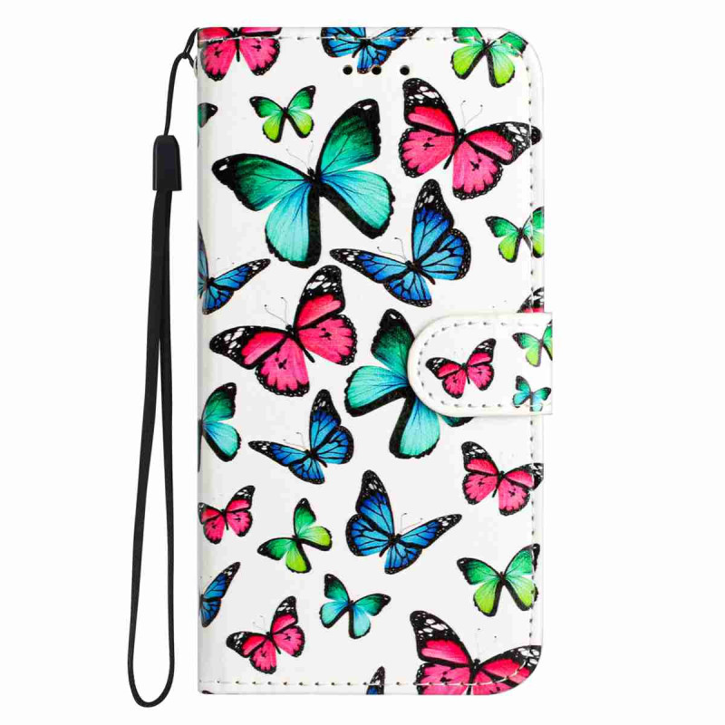 Capa para Honor 600 Borboletas coloridas