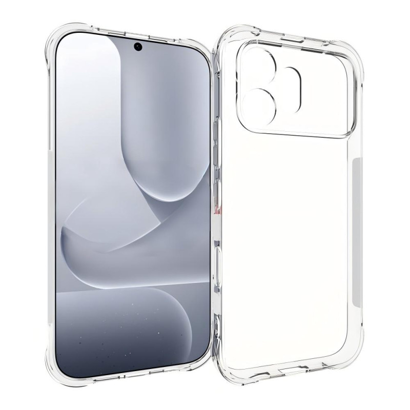 Capa reforçada transparente para Honor 600 com protetor de ecrã