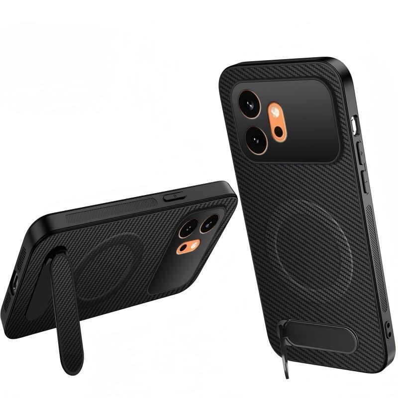 Capa de fibra de carbono para Honor 600 com suporte
