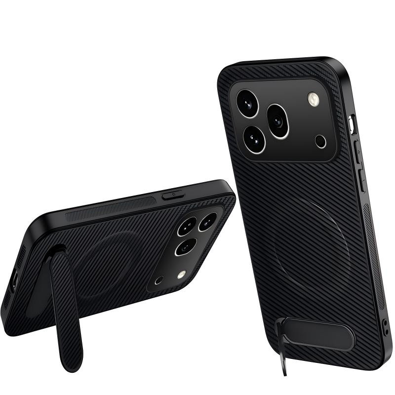 Capa de fibra de carbono para Honor 600 Pro com suporte