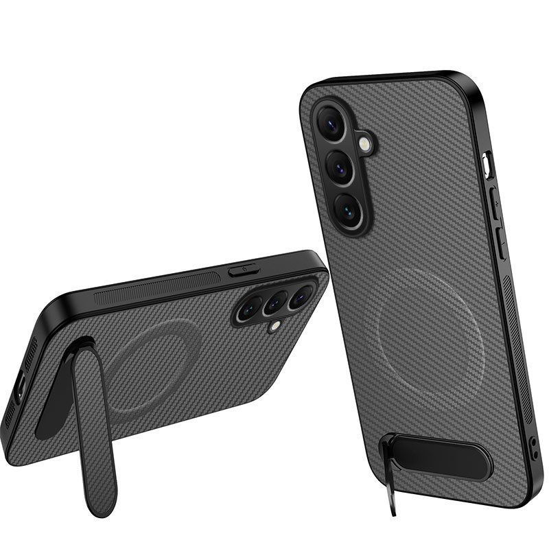 Capa e suporte magnéticos em carbono para Samsung Galaxy A27 5G