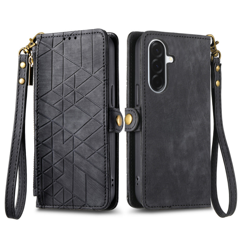 Capa para carteira Samsung Galaxy A27 5G Design geométrico