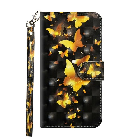 Xiaomi Redmi Note 7 Capa de Borboletas Amarelas
