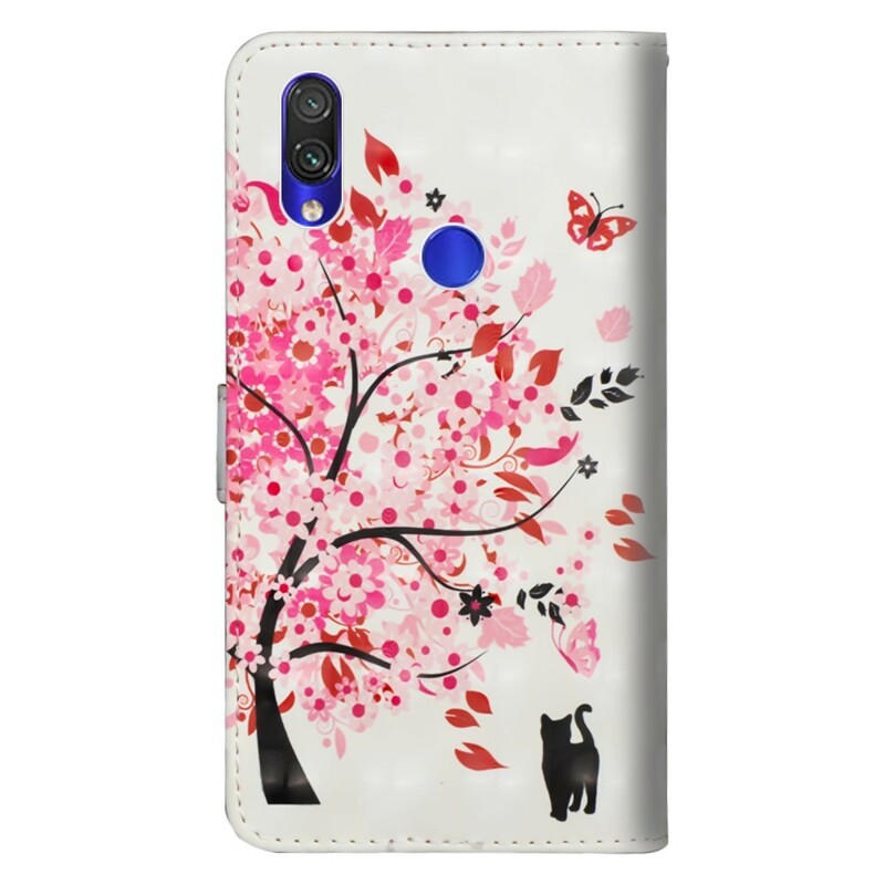 Xiaomi Redmi Note 7 Capa Pink Tree e Black Cat