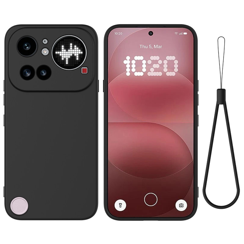 Capa com cordão de silicone para o Nothing Phone (4a) Pro