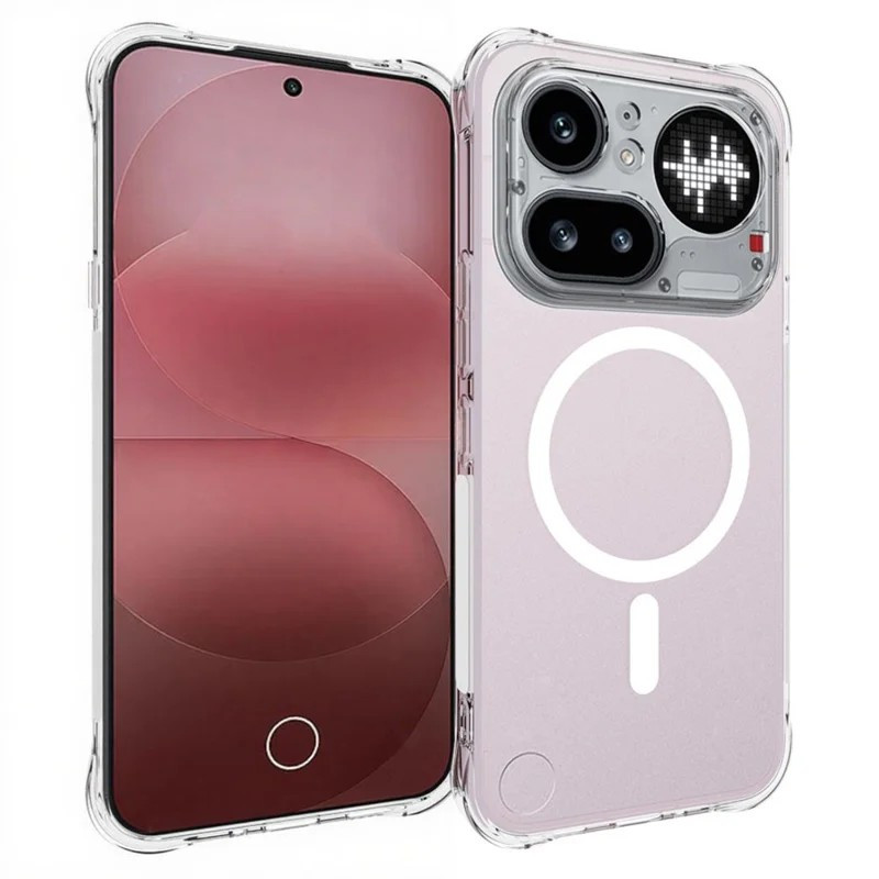 Capa magnética transparente para o Nothing Phone (4a) Pro