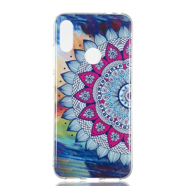 Xiaomi Redmi Note 7 Case Mandala Colorido Fluorescente